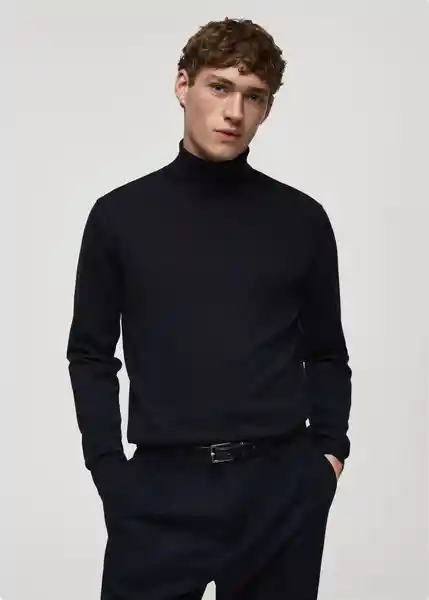 Buzo Jersey Willyt Navy Talla XL Hombre Mango