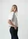 Camisa Mujer Crudo Puro Claro Talla L 013G302 Naf Naf