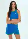 Top Ginko Azul Talla L Mujer Mango