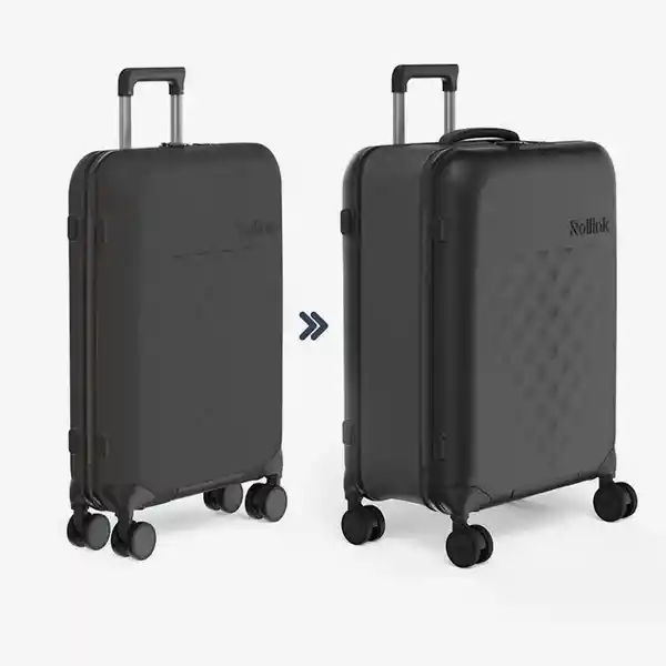 Rollink Maleta Carry on Flex Negro Mediano 360