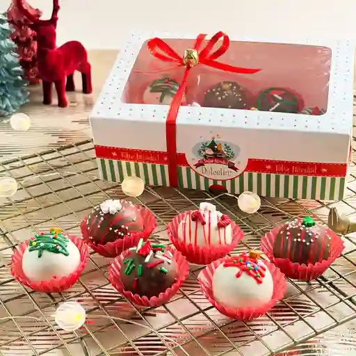 Trufas navideñas caja x 10 unidades