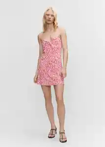 Vestido Sea Rosa Talla L Mujer Mango