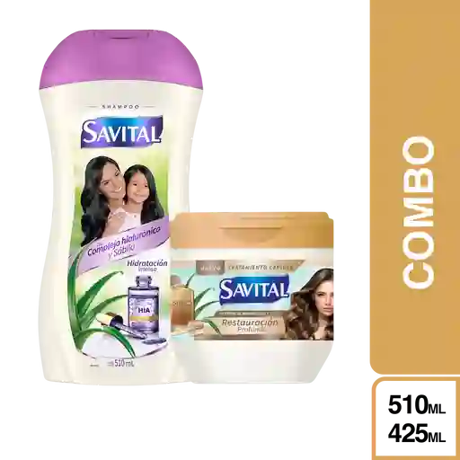 Combo Shampoo Savital Hialuronico + Tratamiento