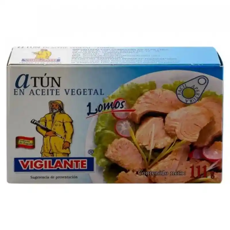 Vigilante Atún Lomos en Aceite Vegetal