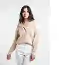  Saco Tejido Ayana Beige Goma Medio Talla S Naf-Naf 
