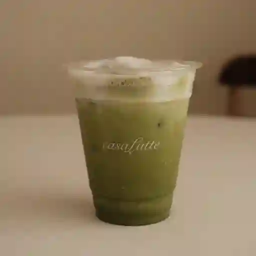Iced matcha latte