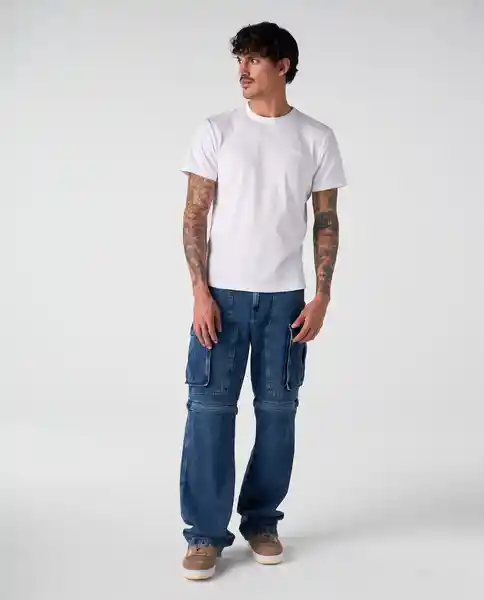 Camiseta Hombre Blanco Talla M 842G006_BLA110601 Americanino