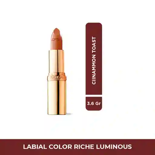 Labial L’Oréal Paris Colour Riche Luminous Cinnamon 3.6 gr