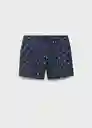 Short Concha Navy Talla XL Hombre Mango