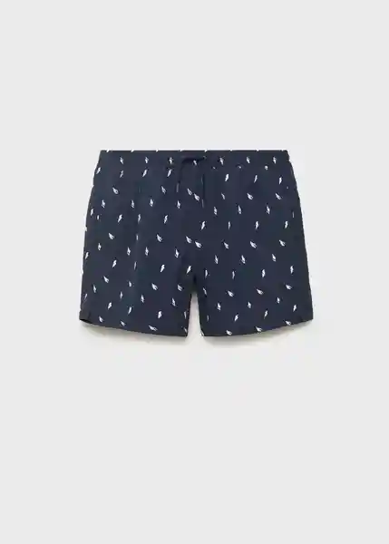 Short Concha Navy Talla XL Hombre Mango