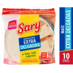 Sary Arepas de Maíz Extra Delgadas