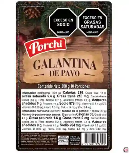 Porchi Galantina de Pavo