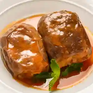 Berenjenas rellenas plato