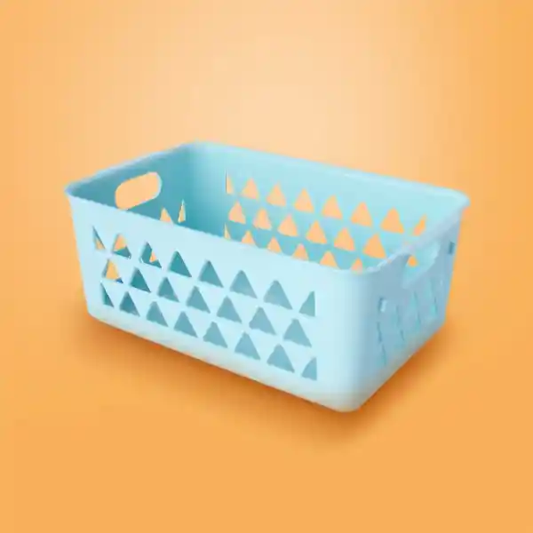 Cesta de Almacenamiento Pequeña Azul Miniso