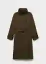 Abrigo Trench Laura Khaki Talla M Mujer Mango