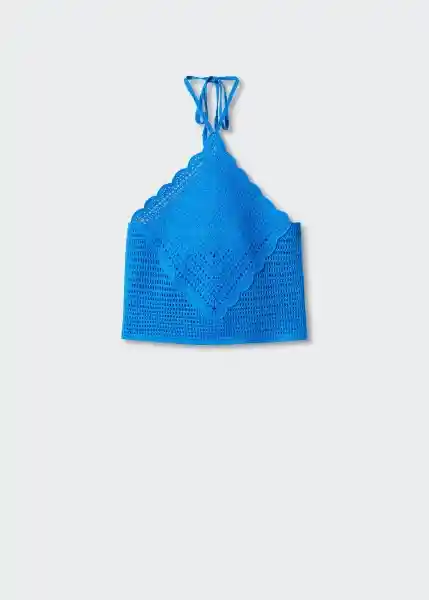 Top Surf Azul Talla M Mujer Mango