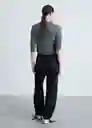 Pantalón Vicky Navy Talla Xs Mujer Mango