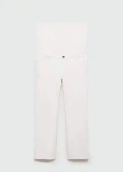 Jean Straimum Blanco Talla 38 Mujer Mango