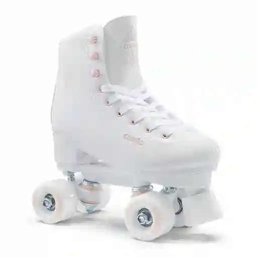 Oxelo Patines Roller Artístico Quad 100 Rosado Talla 37