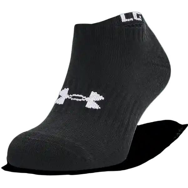 Under Armour Pack Medias Core no Show Negro T. LG 1363241-001