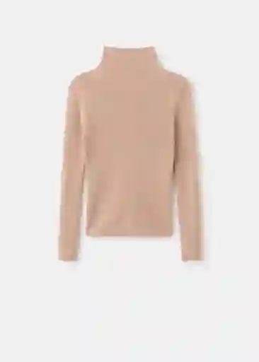Saco Jersey Recatada Camel Talla M Mujer Mango