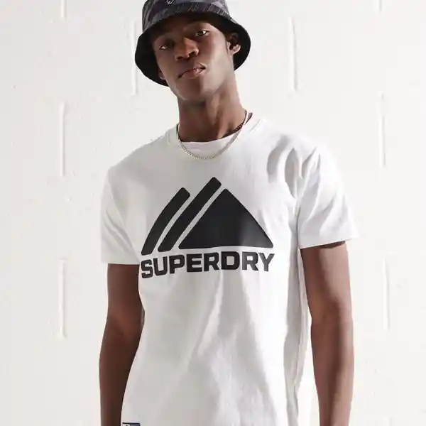 Superdry Camiseta Mountain Sport Mono Tee Blanco Talla XL