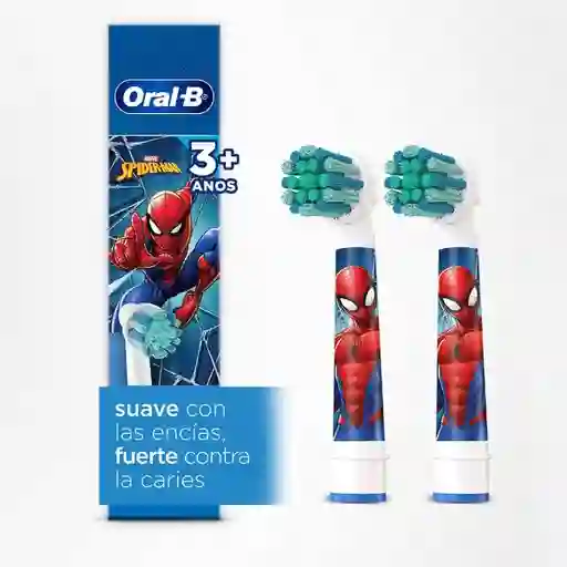 Oral-B Marvel Spider-Man Cabezales De Repuesto Para Cepillo Dental Eléctrico 2 Unidades