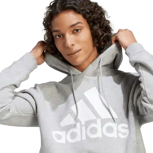 Adidas Buzo Hoodie Bl Fl de Tenis Lifestyle Hombre Gris Talla 10