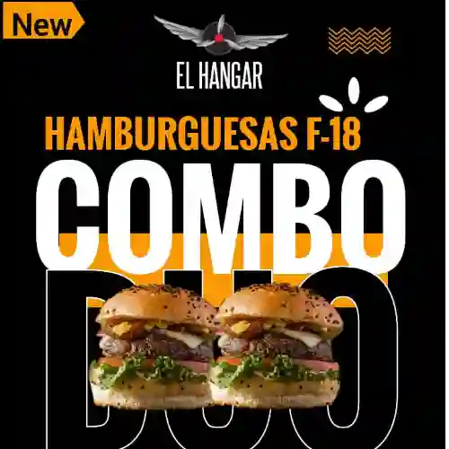 2 Hamburguesas F18 en Combo