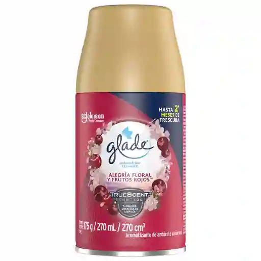 Glade Ambientador Automático en Aerosol Aroma Alegría Floral y Frutos Rojos