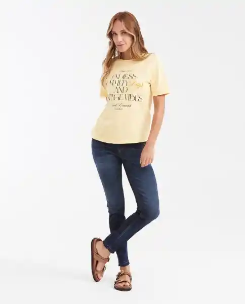 Camiseta Summer Graphic te Amarillo Impala Claro M Chevignon
