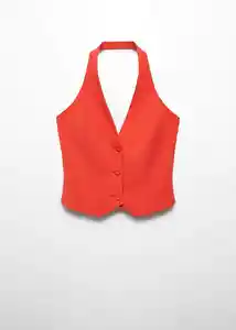 Chaleco Tempo Coral Talla M Mujer Mango