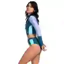 Panty Tiro Alto Huli Dark Teal Mujer Talla M Speedo