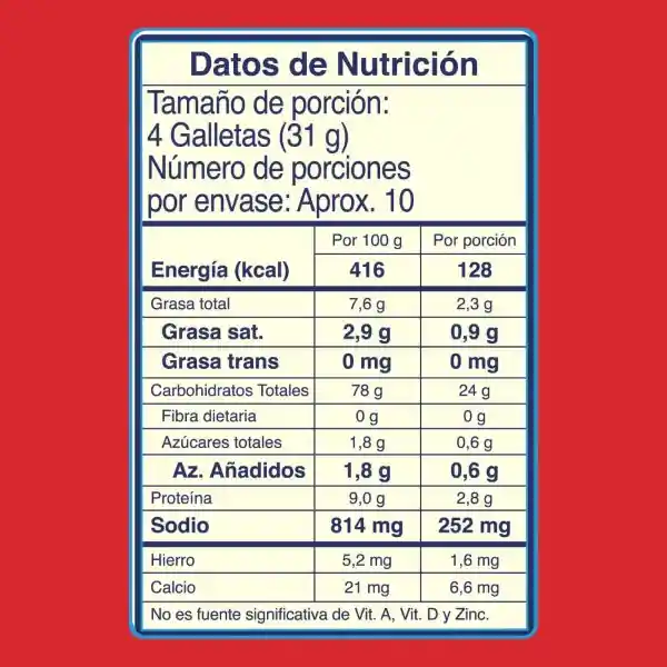 Galletas de sal SALTINAS Original 3 tacos x 318g