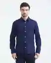 Camisa Neck Spread Azul Medianoche Ultraoscuro S Chevignon