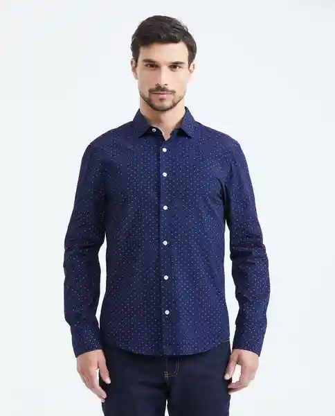 Camisa Neck Spread Azul Medianoche Ultraoscuro S Chevignon