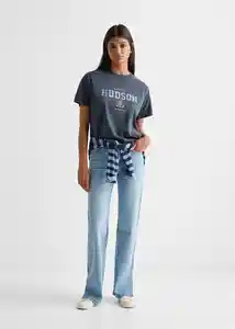 Camiseta Hudson Navy Talla 20 Teen Niñas Mango