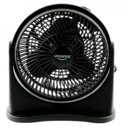 Universal Ventilador de Mesa Negro 3 Velocidades 8 Pulgadas