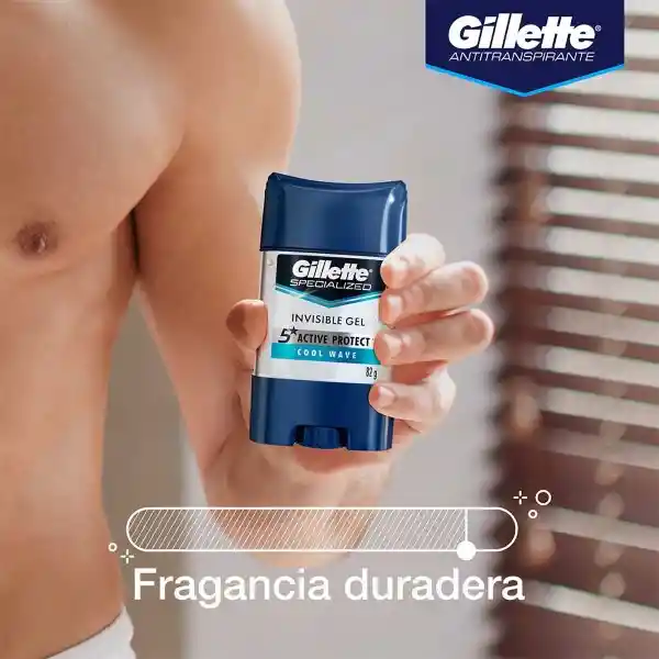 Desodorante Antitranspirante Hombre Gillette Specialized Gel Cool Wave 82 g Pack 2 Unidades