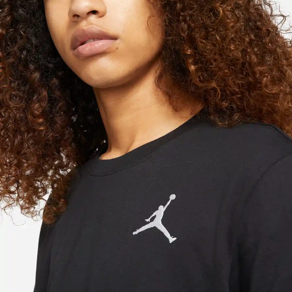 Nike Camiseta J Jumpman Emb Crew Hombre Negro L