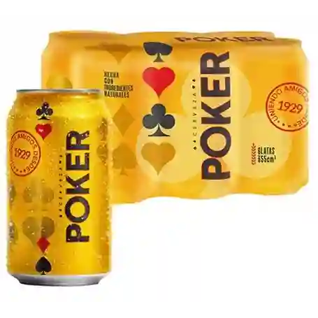 Cerveza Póker Lata 6 Pack