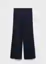 Pantalón Picol Navy Talla S Mujer Mango