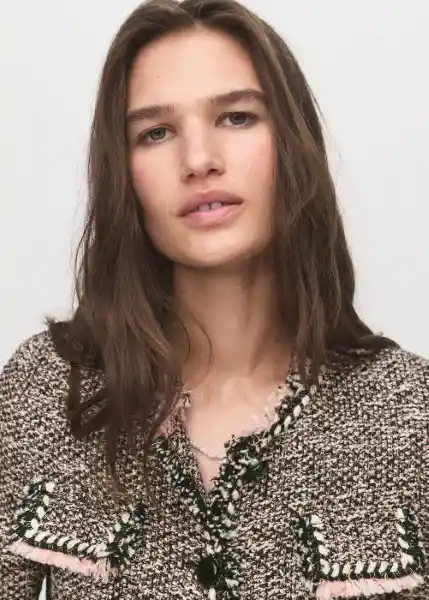 Chaqueta Pinky Negro Talla 18 Mujer Mango