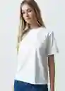 Camiseta Mujer Crudo Puro Claro L Naf Naf