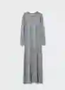 Vestido Gala-W Gris Claro Vigore Talla Xs Mujer Mango