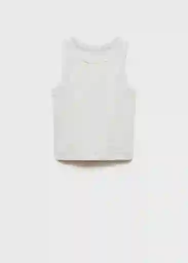 Top Rib Gris Claro Vigoré Talla 10 Niñas Mango