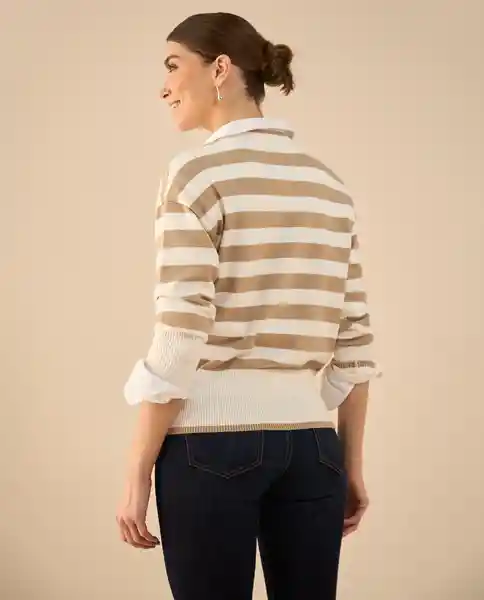 Suéter Tejido Crudo Puro Claro Talla M 162G201 Esprit