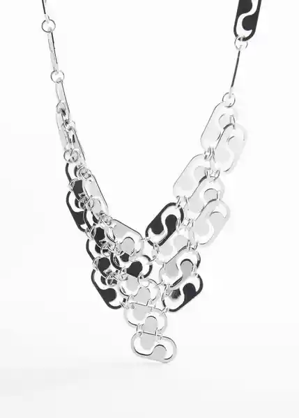 Collar Telma Plata Talla 99 Mujer Mango