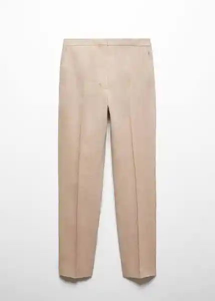 Pantalón Tempoli Mujer Piedra Talla S Mango