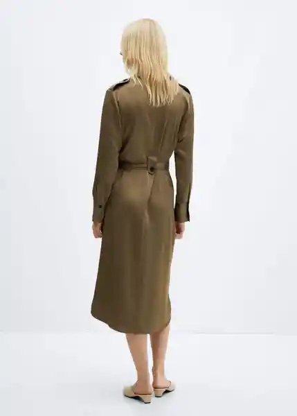 Vestido Jana Khaki Talla L Mujer Mango